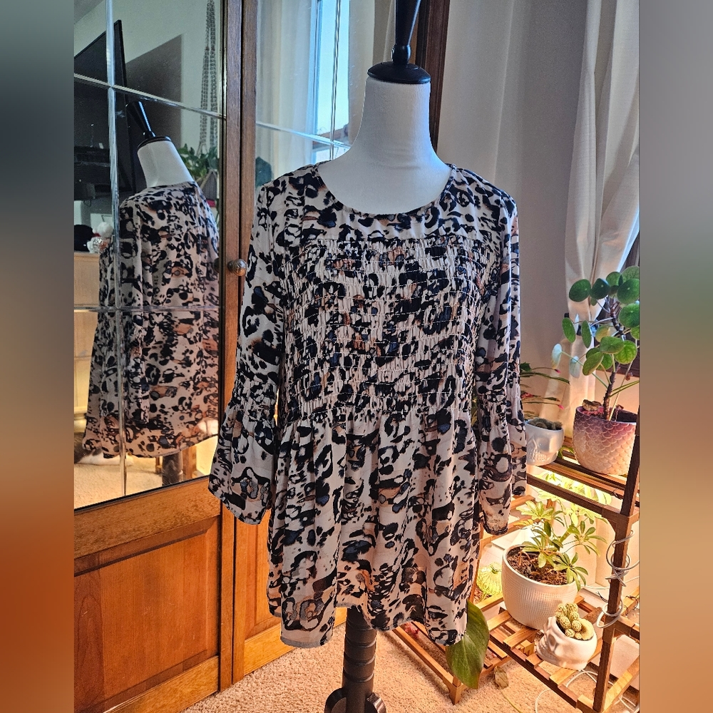 Large leopard Vintage America Shirt